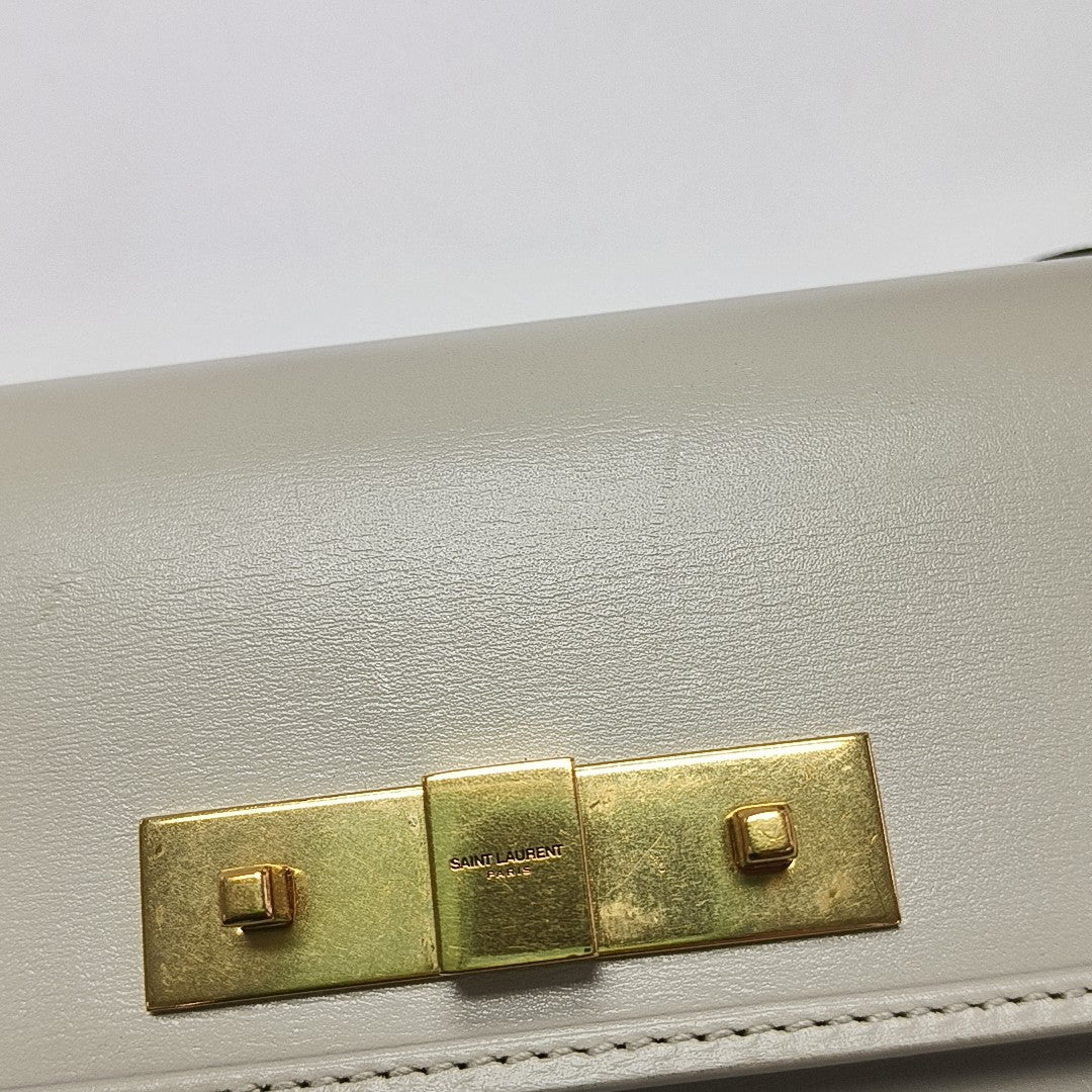 MANHATTAN Mini Calfskin White