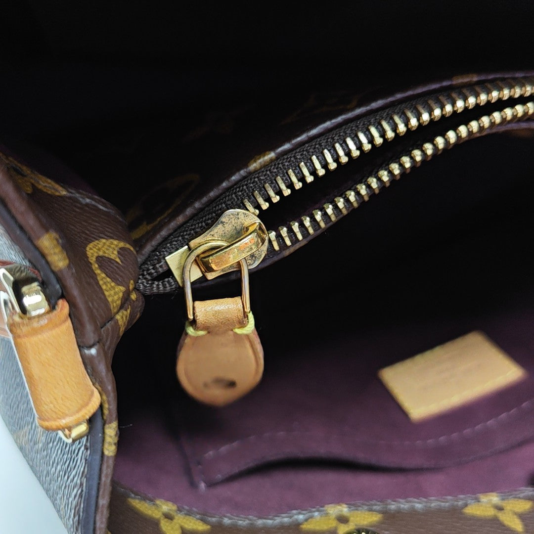 MONTAIGNE Monogram Coated Canvas Brown