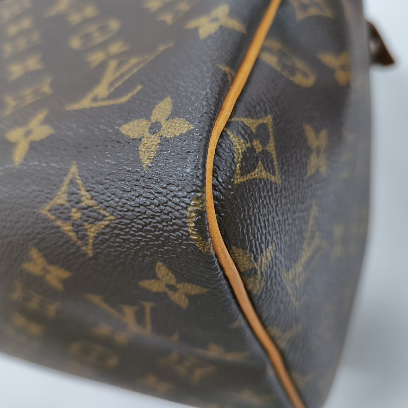 SPEEDY 30 Monogram Coated Canvas Brown