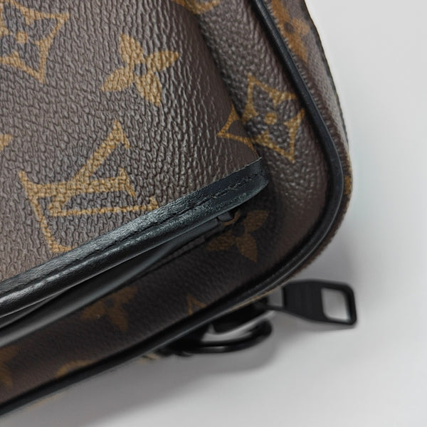 CHRISTOPHER Monogram Coated Canvas Brown