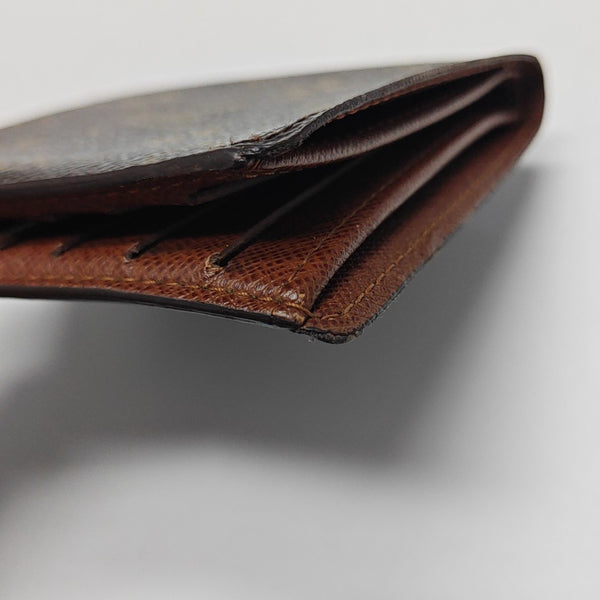 Monogram Coated Canvas Wallet Brown