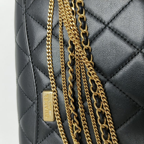 COCO HANDLE Mini Quilted Calfskin Black