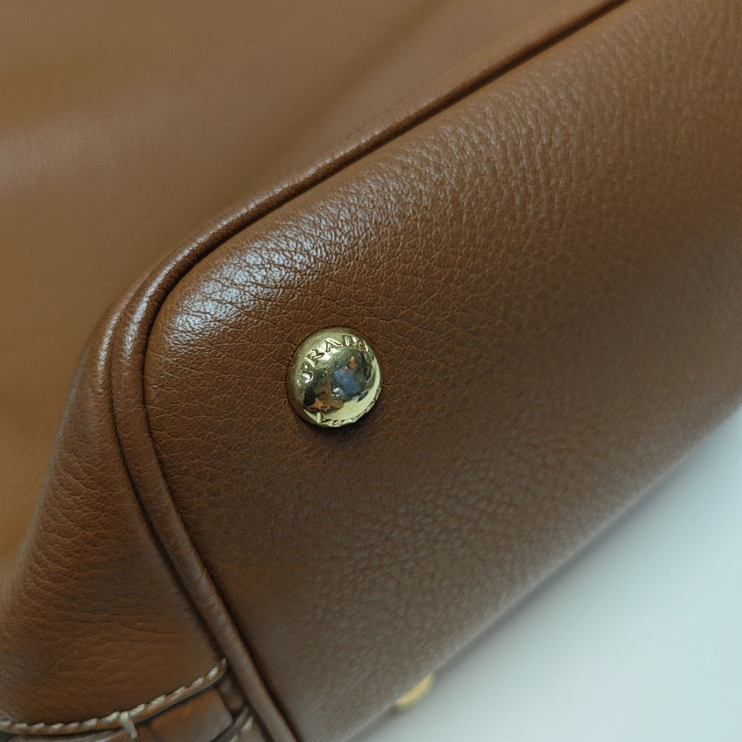 Calfskin Tote Bag Brown