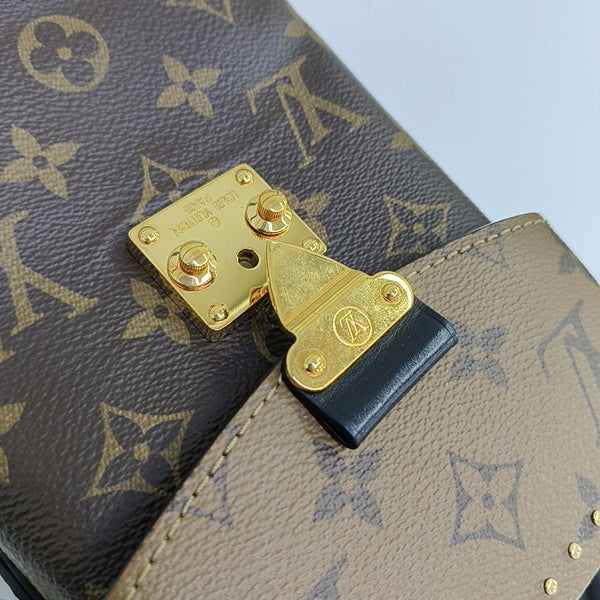 CAMERA BOX Monogram Coated Canvas Brown