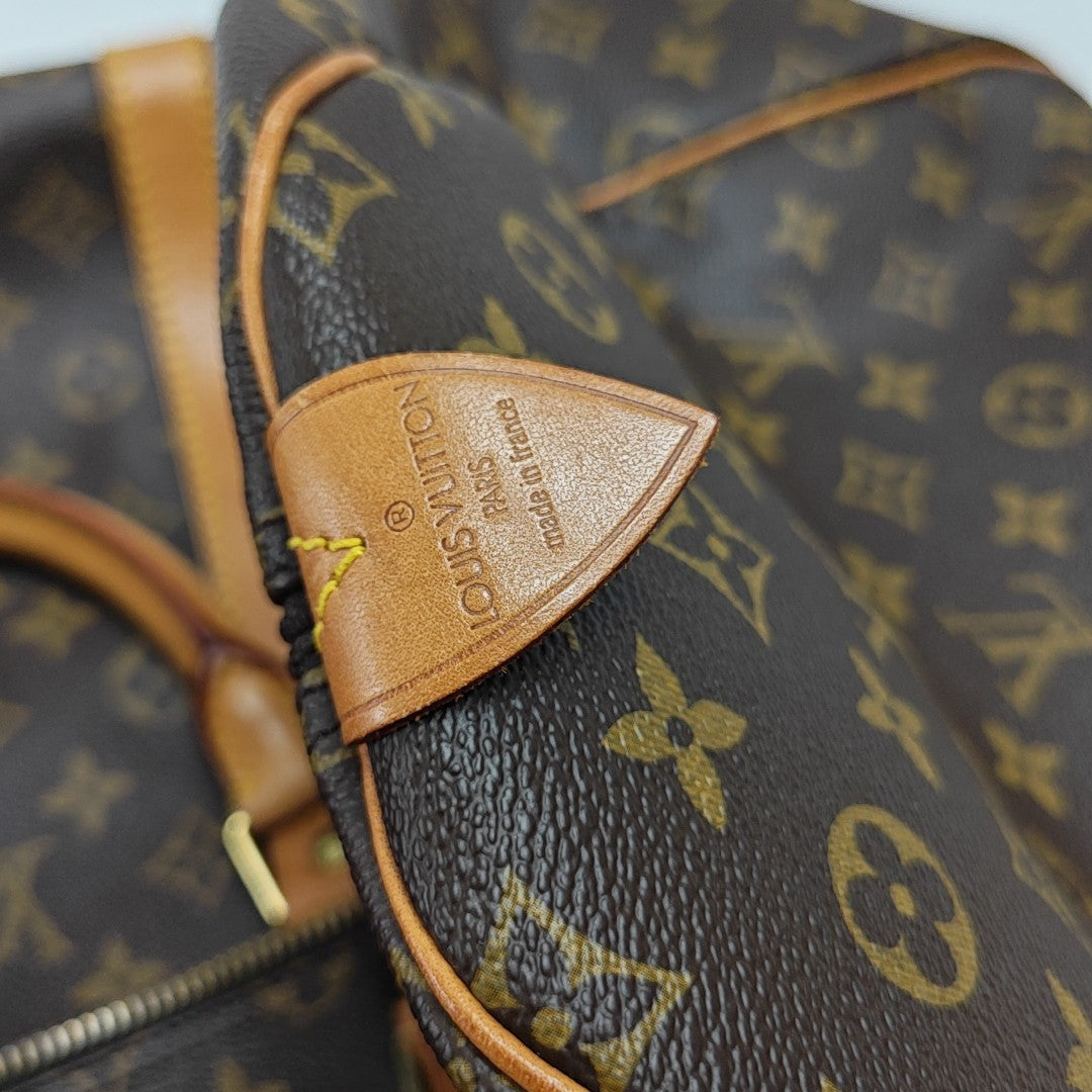 SAC SOUPLE 55 Monogram Coated Canvas Brown