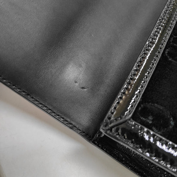 Sylvie Small Monogram Velvet Black