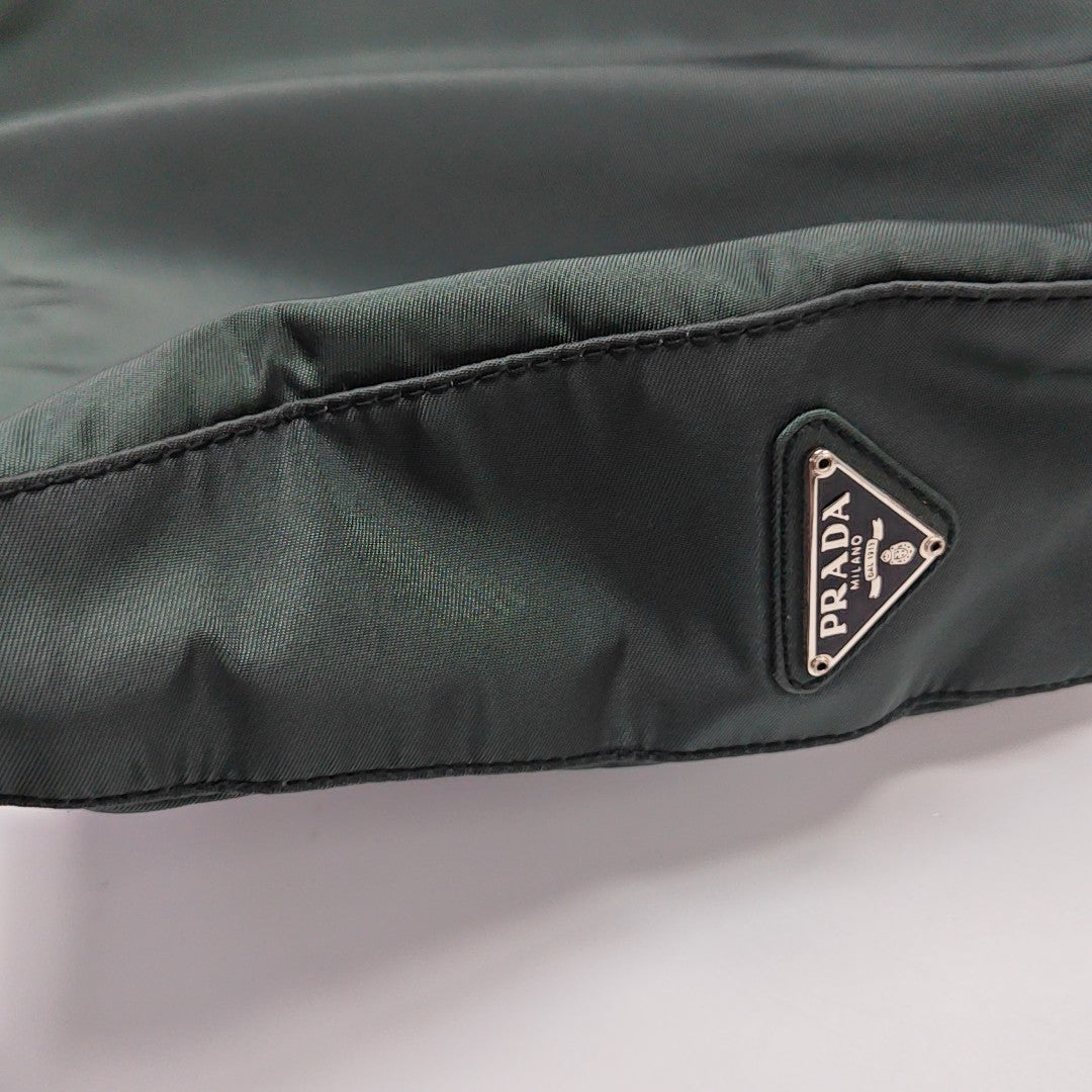 Nylon Shoulder Bag Green
