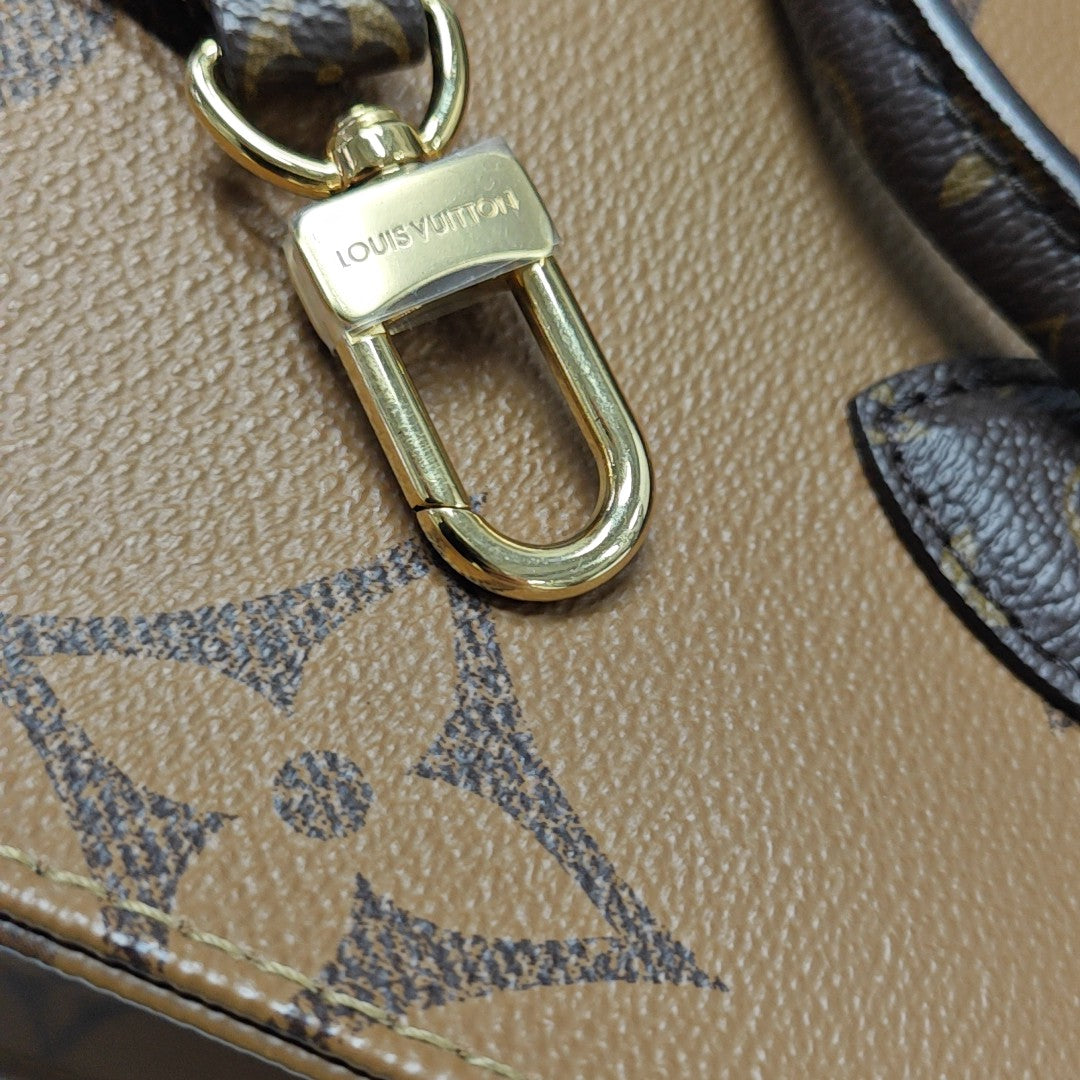ONTHEGO PM Monogram Coated Canvas Brown