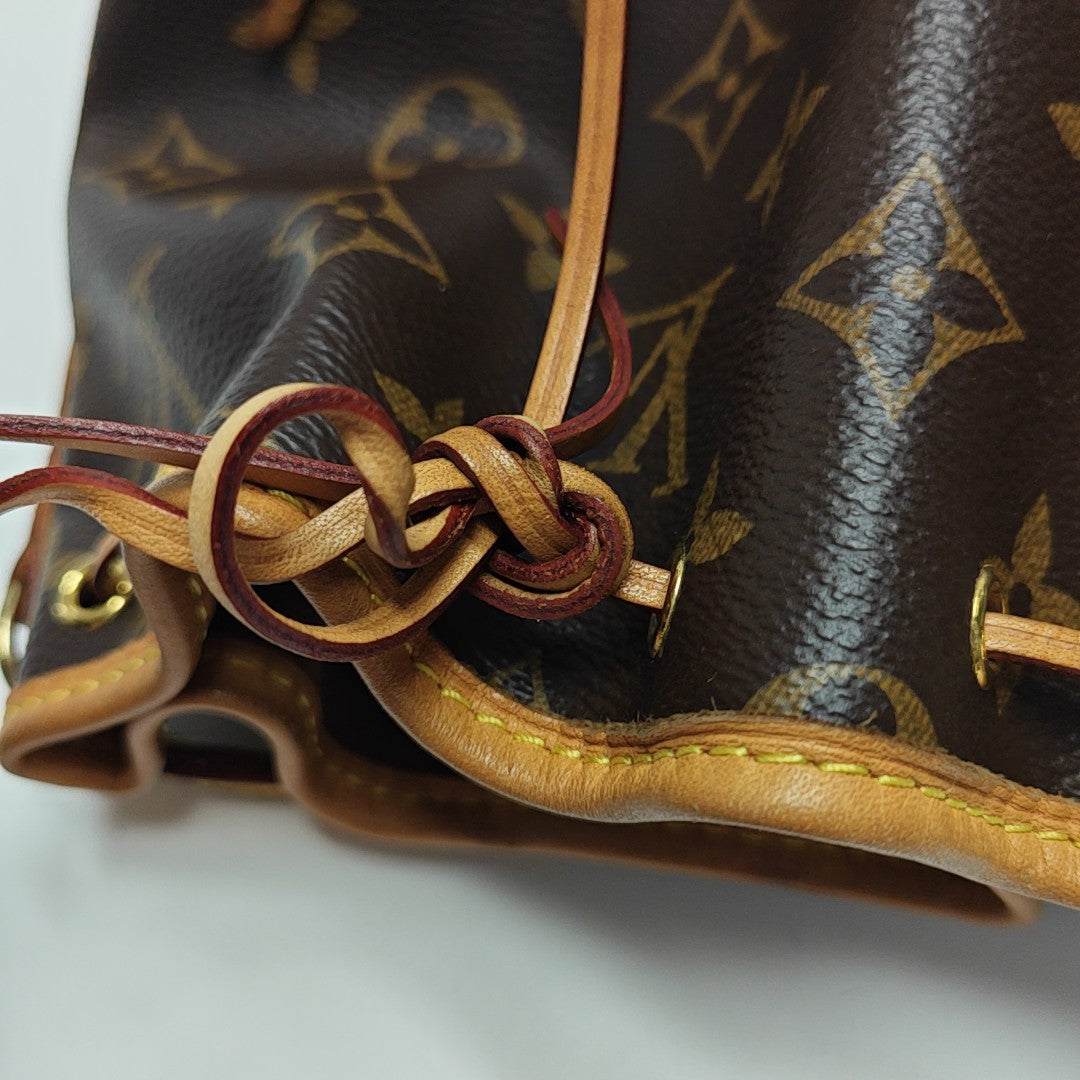 NÉONOÉ Nano Monogram Coated Canvas Brown