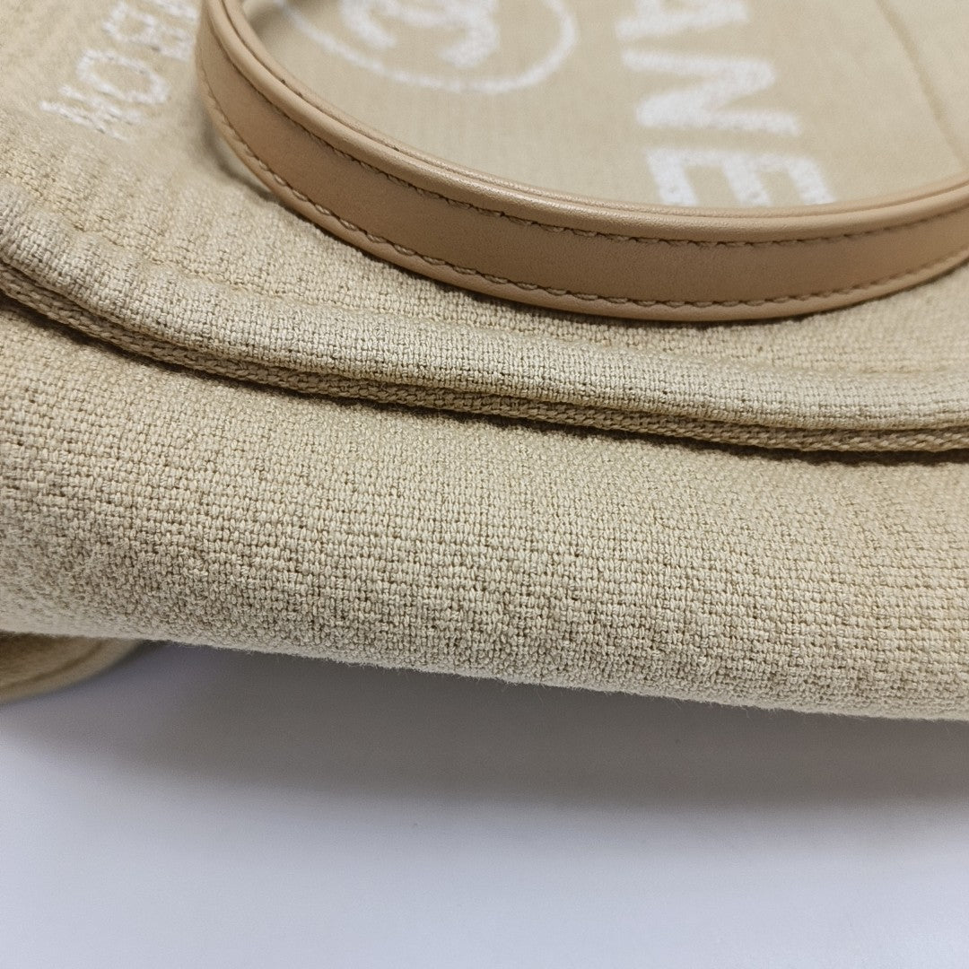 Authenticated pre-owned  DEAUVILLE Canvas Beige - Tote Bag at Looply