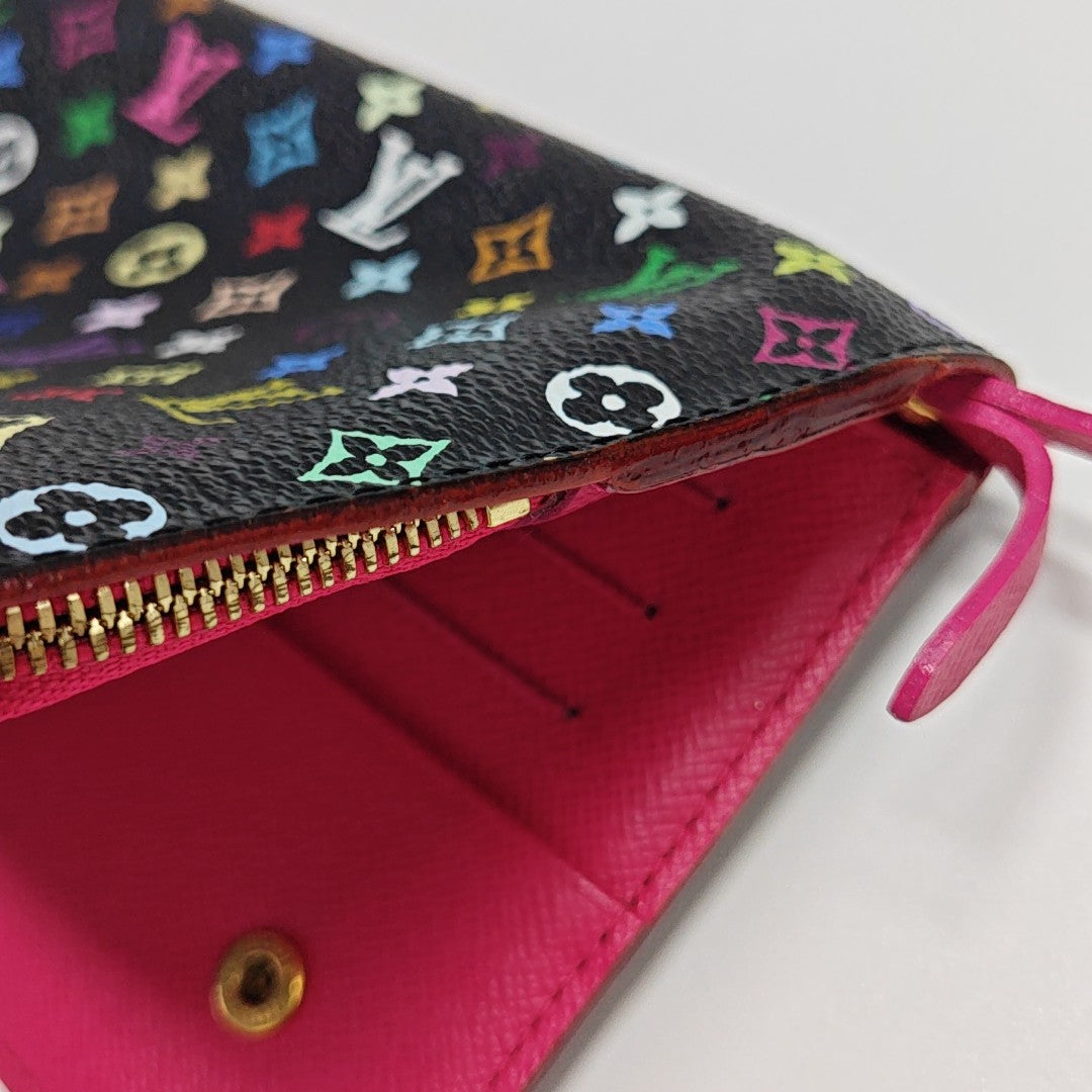 LV × TM INSOLITE Monogram Coated Canvas Black Wallet