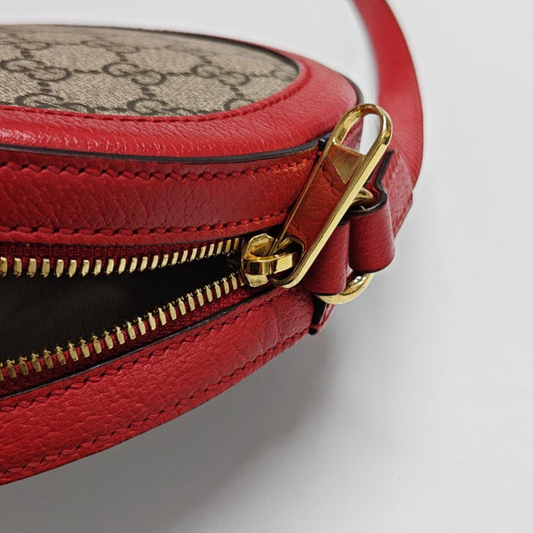 Ophidia Mini Monogram Lona Revestida Beige