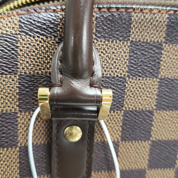 RIBERA MM Damier Ebene Coated Canvas Brown