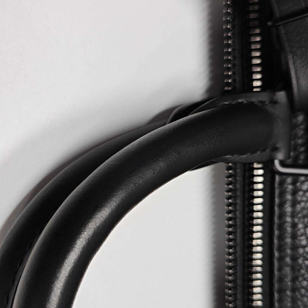 KEEPALL 35 Monogram Calfskin Black