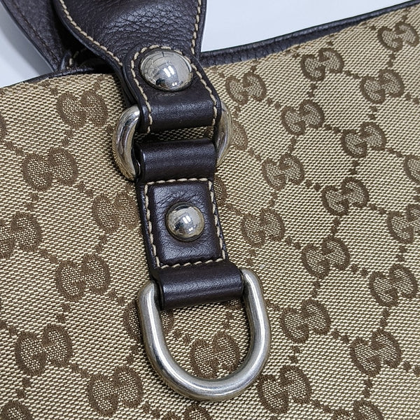 Monogram Canvas Tote Bag Beige