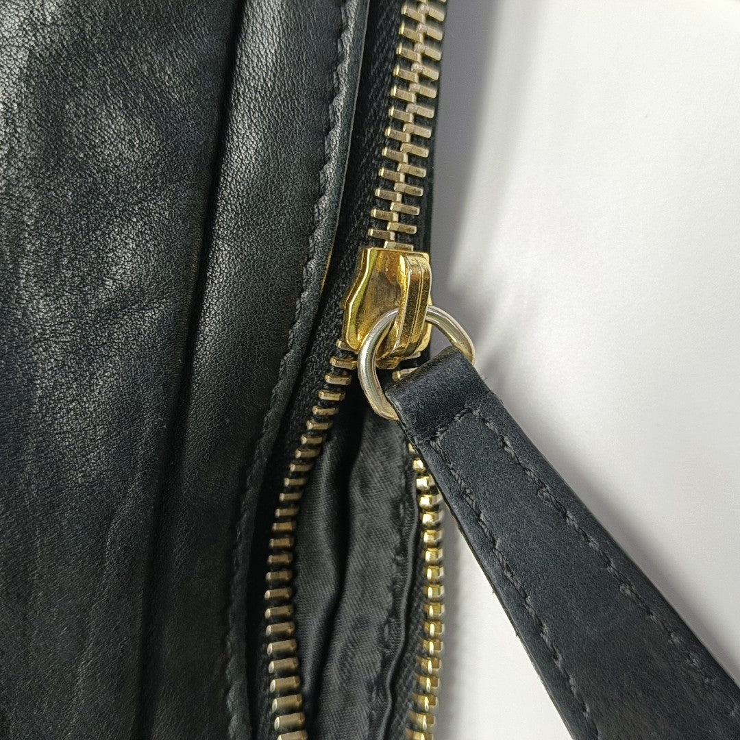 Calfskin Shoulder Bag Black