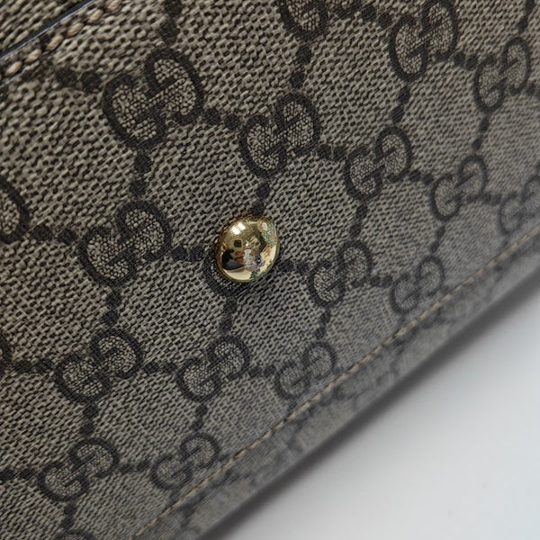 GG Blooms Monogram Coated Canvas Beige