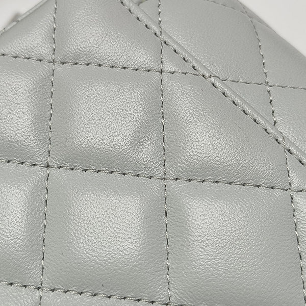 Quilted Lambskin Shoulder Bag Blue