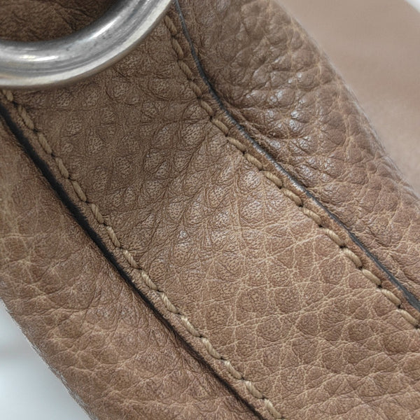 Calfskin Shoulder Bag Brown