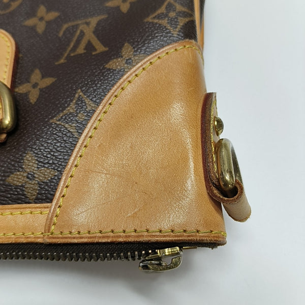 ODEON Monogram Coated Canvas Brown