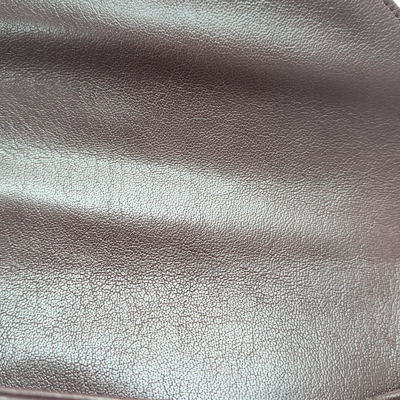 COLLEGE Medium Chevron Lambskin Red
