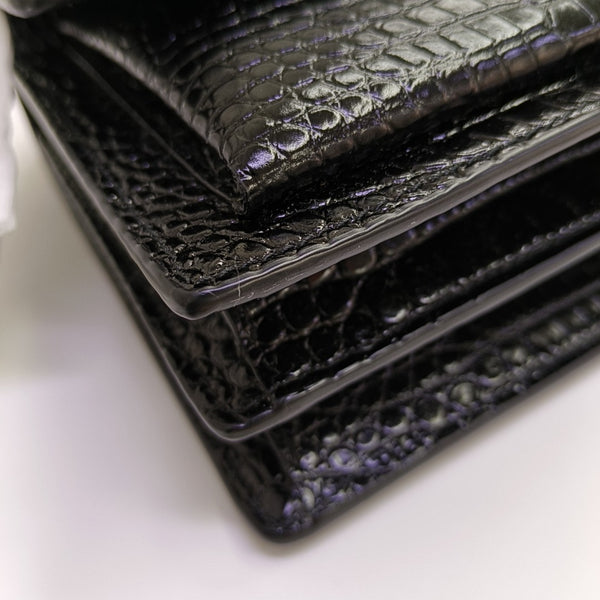 SUNSET Medium Calfskin Black