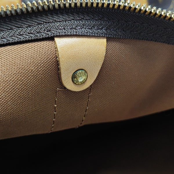 SAC SOUPLE 55 Monogram Coated Canvas Brown
