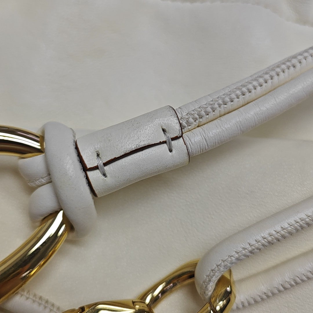Lambskin Bucket Bag White