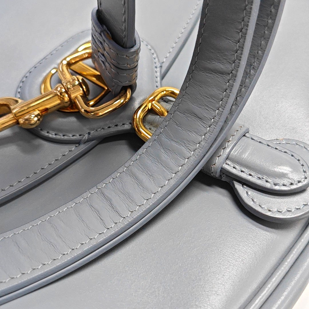 Authenticated pre-owned  Bobby Medium Calfskin Blue - Shoulder Bag at Looply