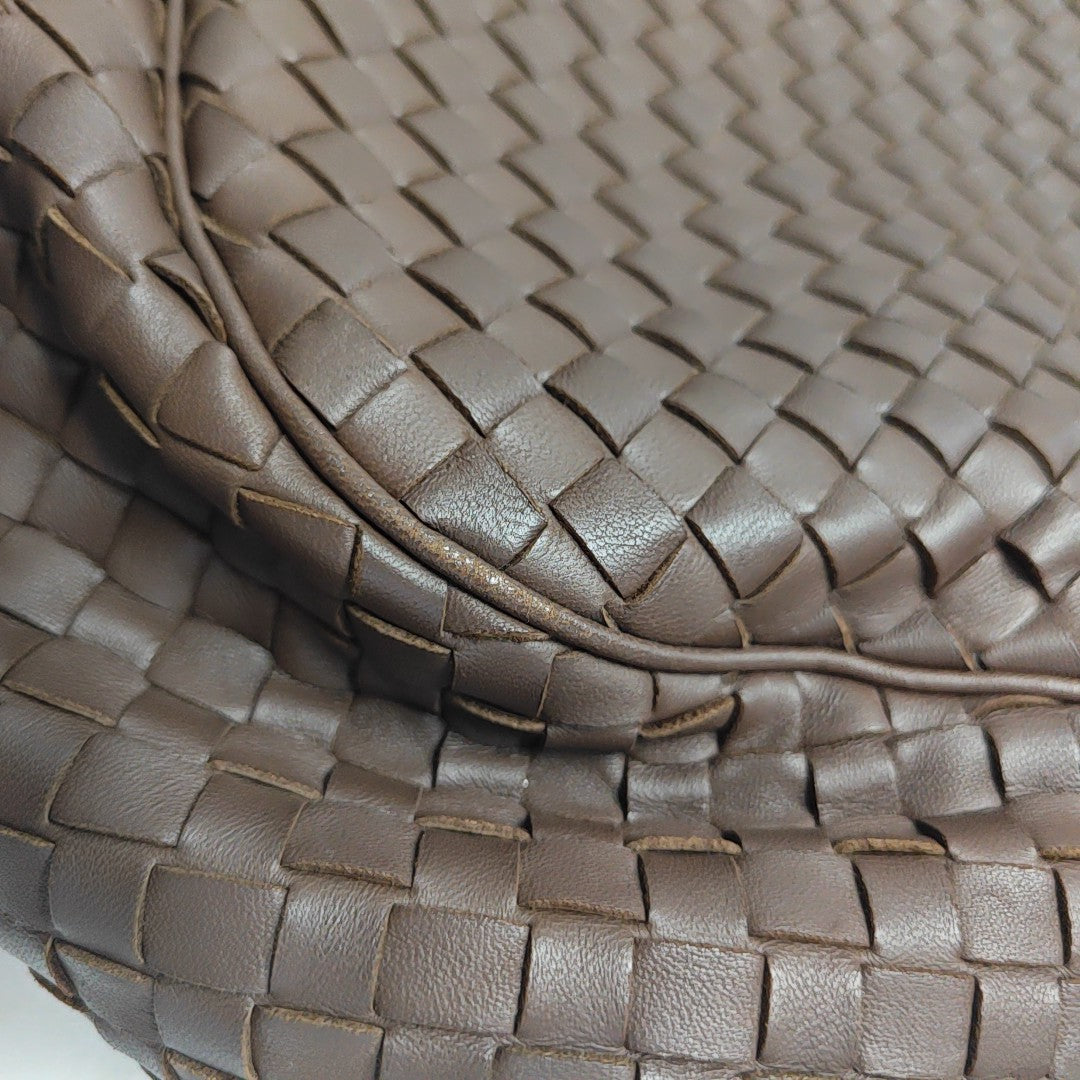 Calfskin Shoulder Bag Brown