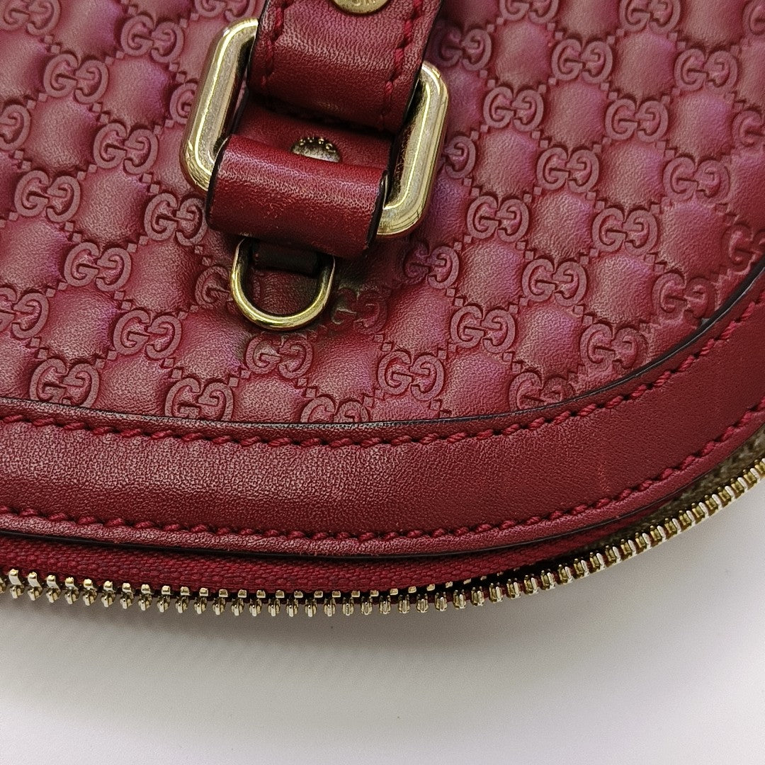 Microguccissima Monogram Calfskin Red