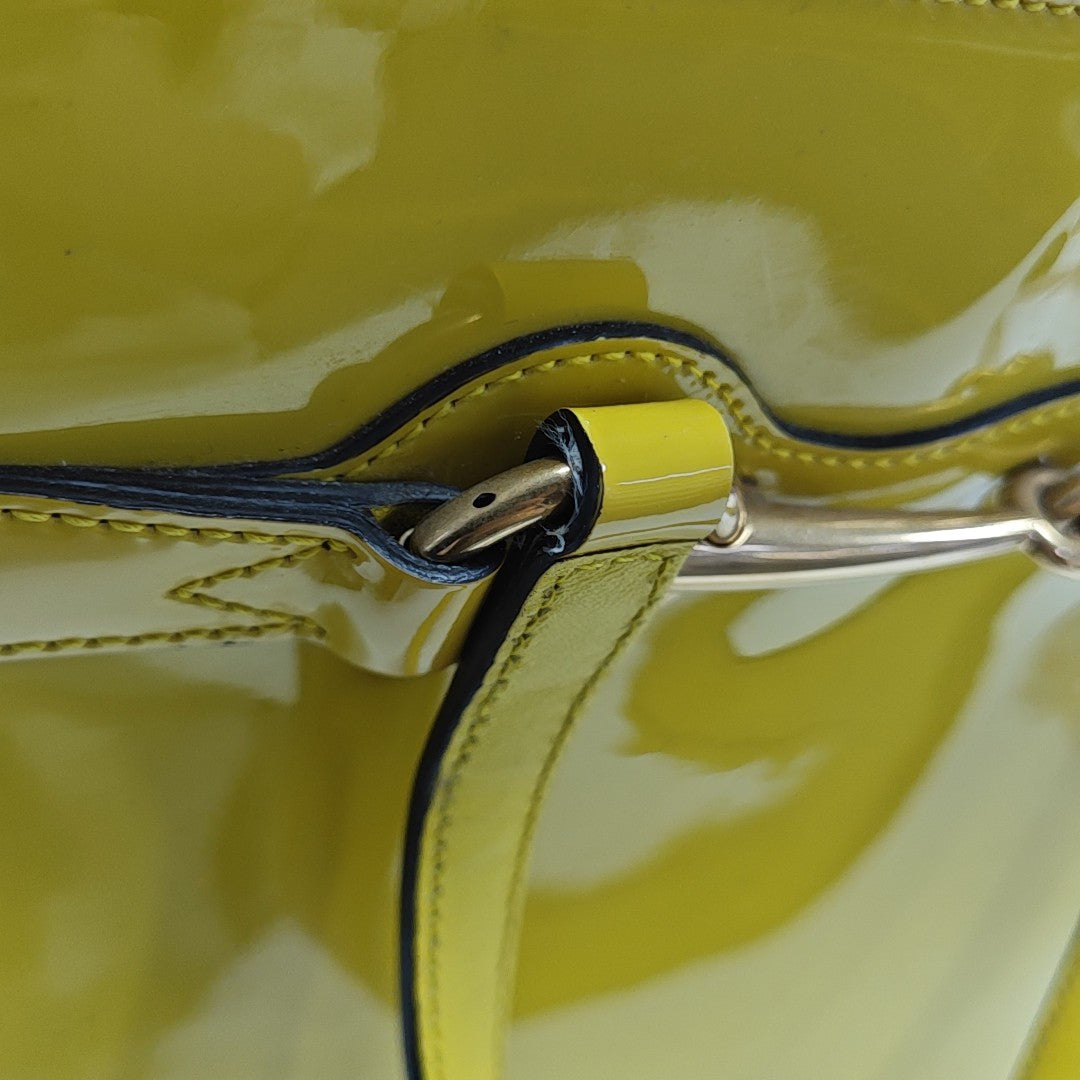 Bright Bit Patent Leather Yellow