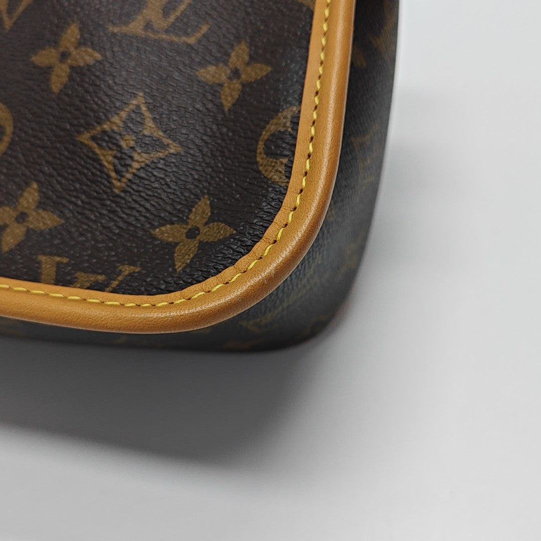DIANE Monogram Coated Canvas Brown