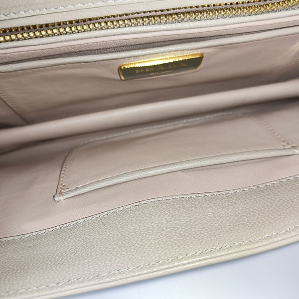 Calfskin Shoulder Bag Beige