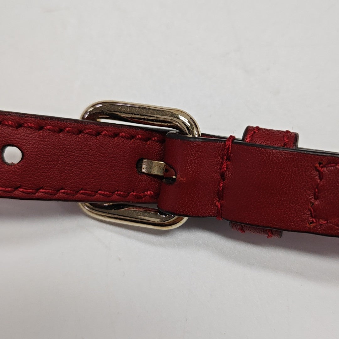 Microguccissima Monogram Calfskin Red