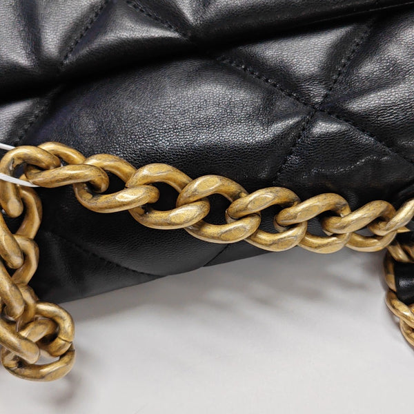 CHANEL 19 Small Quilted Lambskin Black