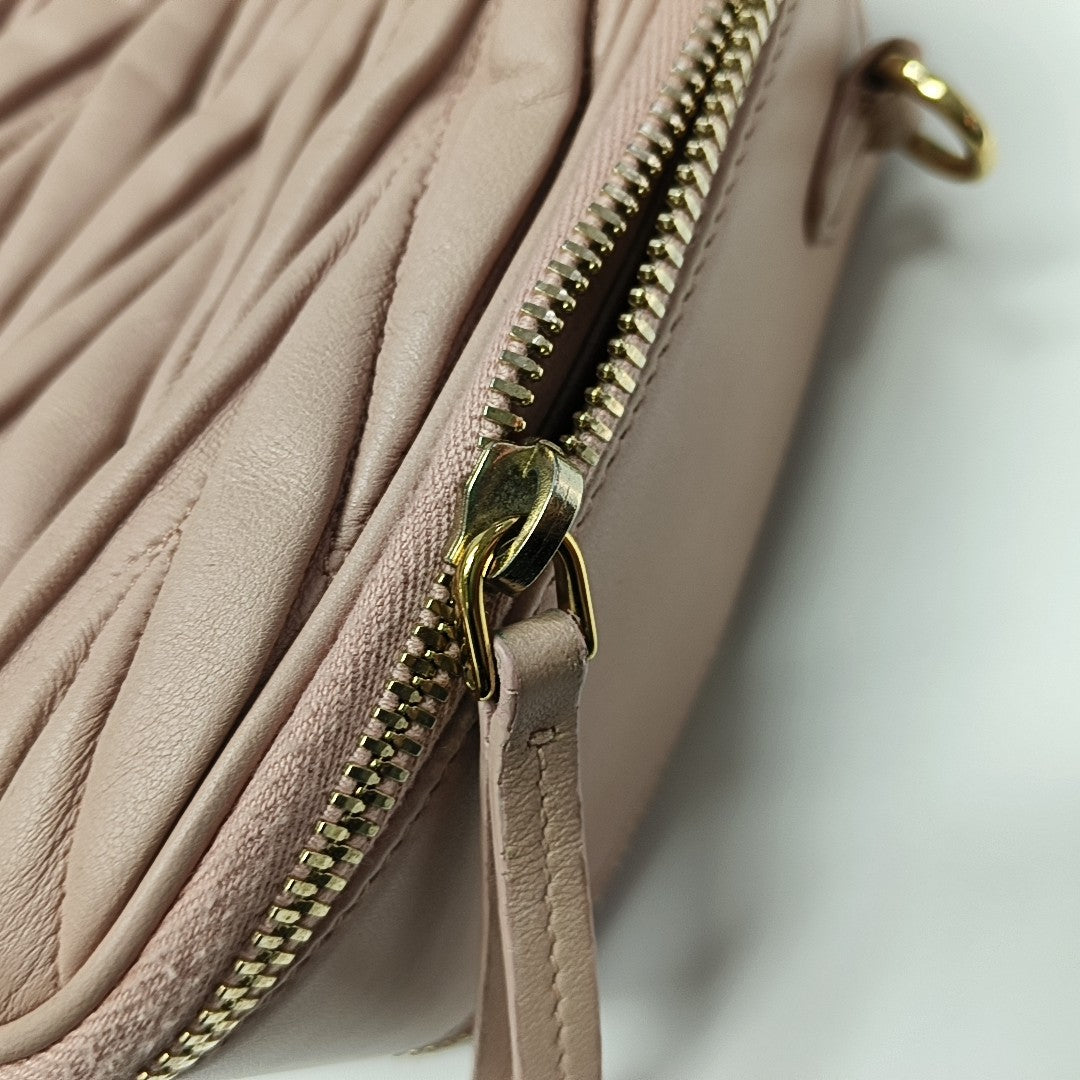 Quilted Lambskin Shoulder Bag Pink