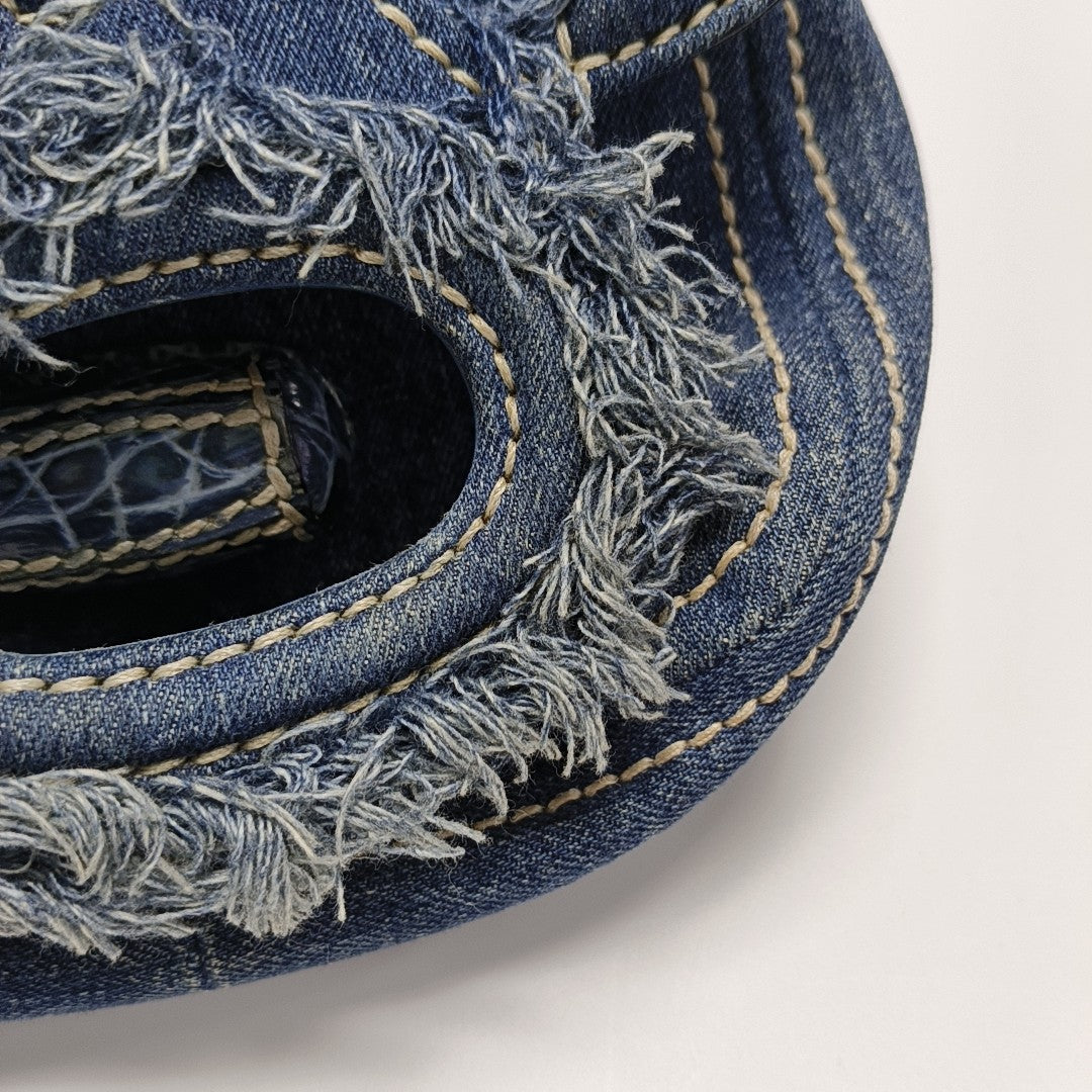 Denim Shoulder Bag Blue