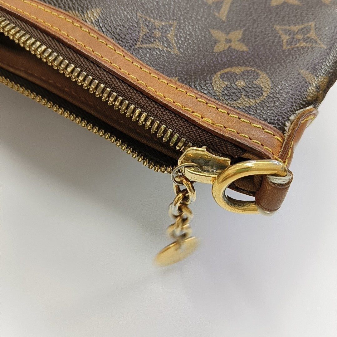 PALERMO PM Monogram Coated Canvas Brown