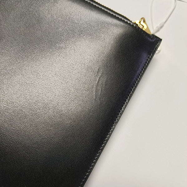 Calfskin Clutch Medium Black