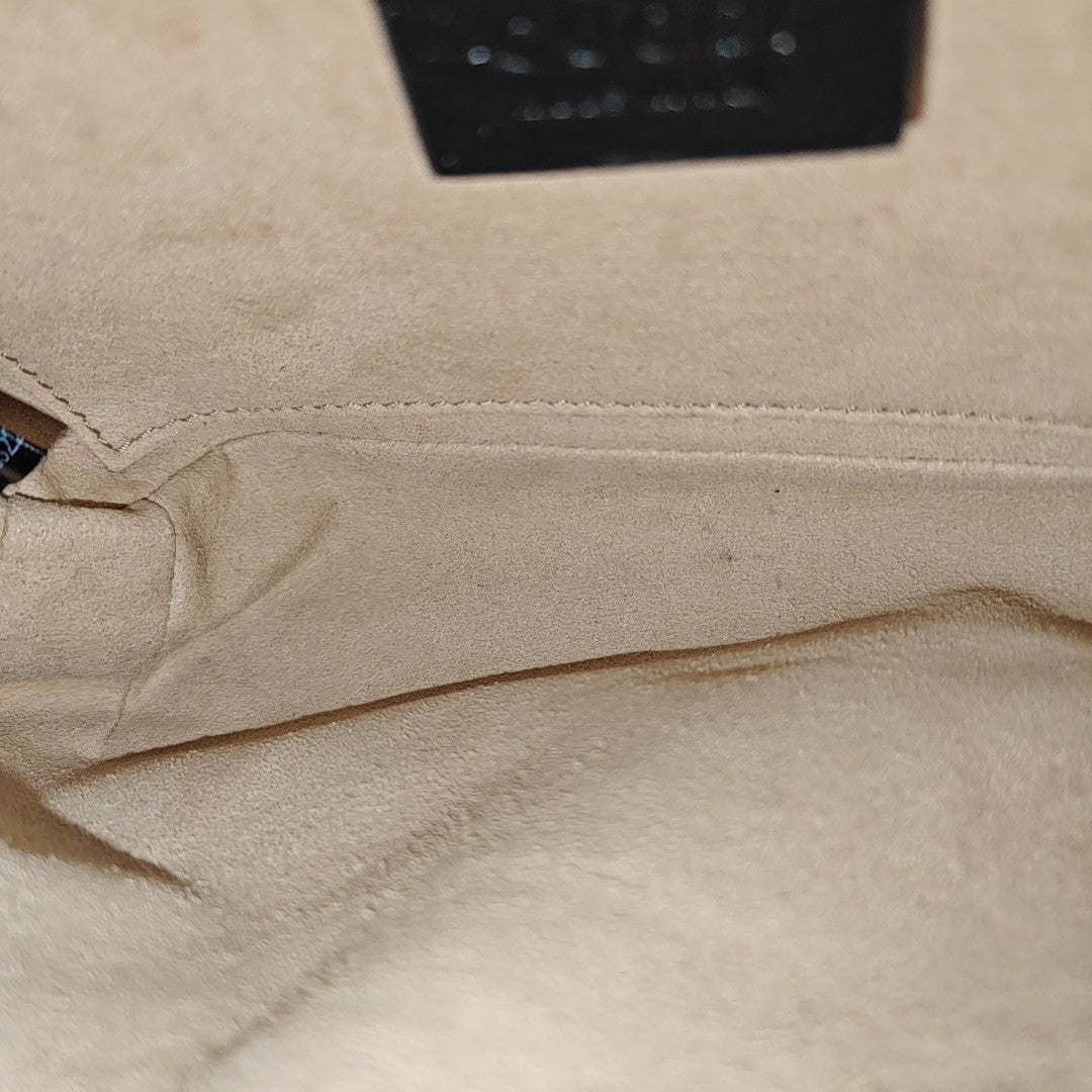 GG Marmont Small Quilted Canvas Brown
