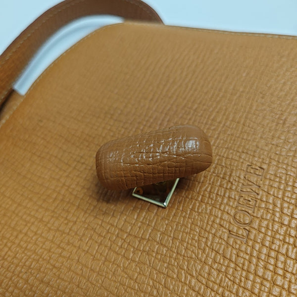 Calfskin Shoulder Bag Orange