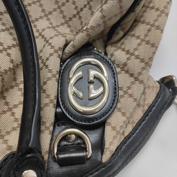 Sukey Monogram Canvas Black