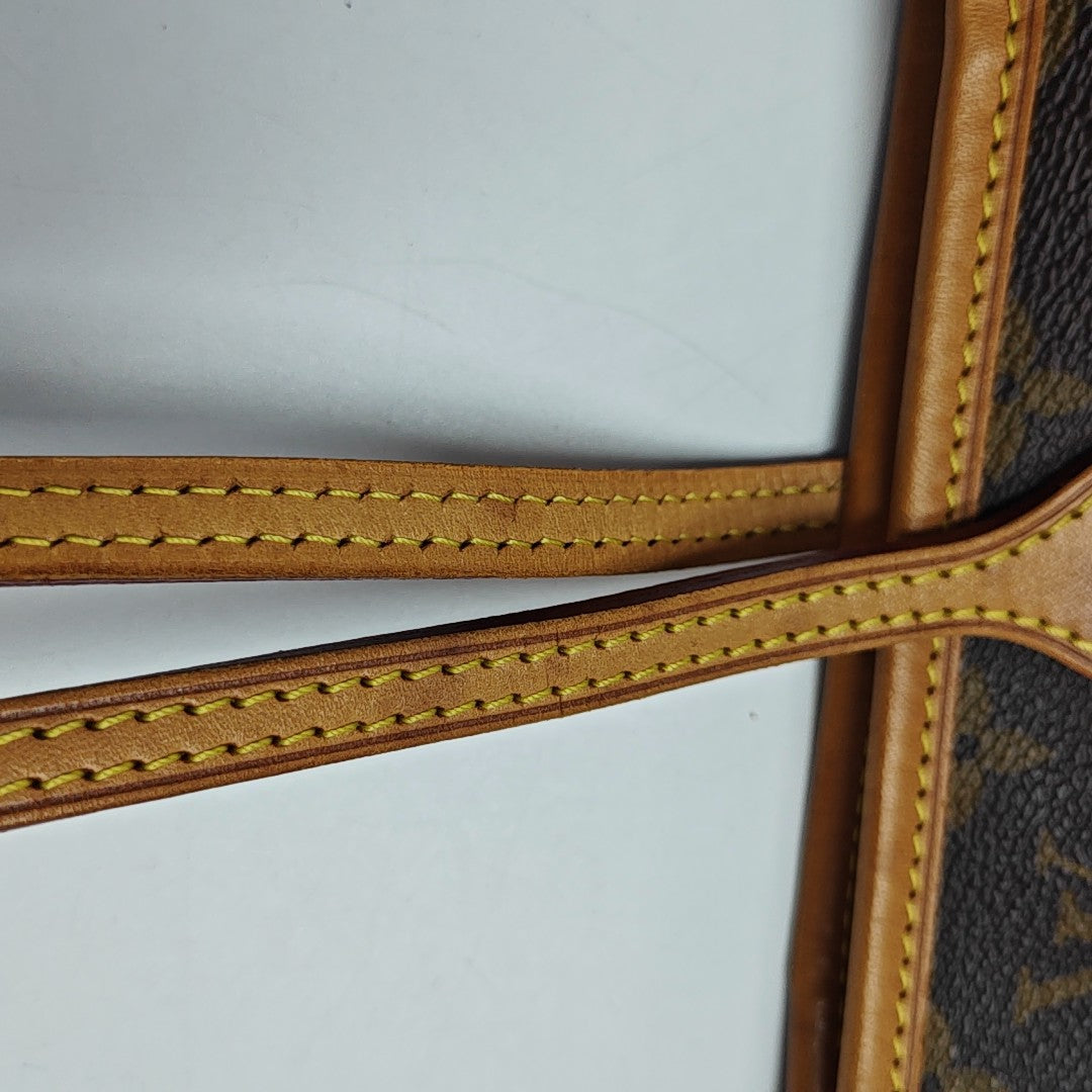 NEVERFULL MM Monogram Coated Canvas Brown