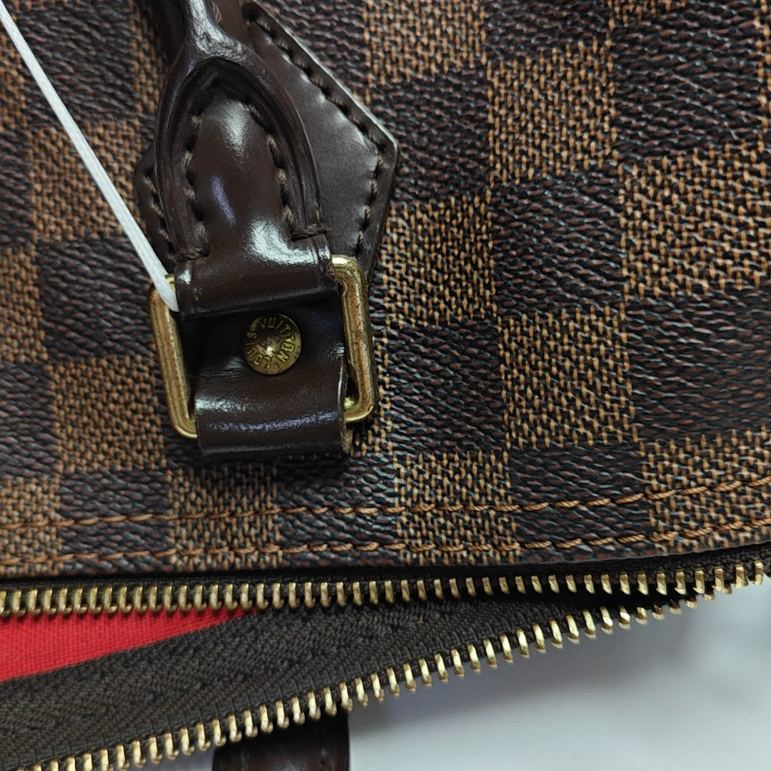 SPEEDY 30 Damier Ebene Coated Canvas Brown
