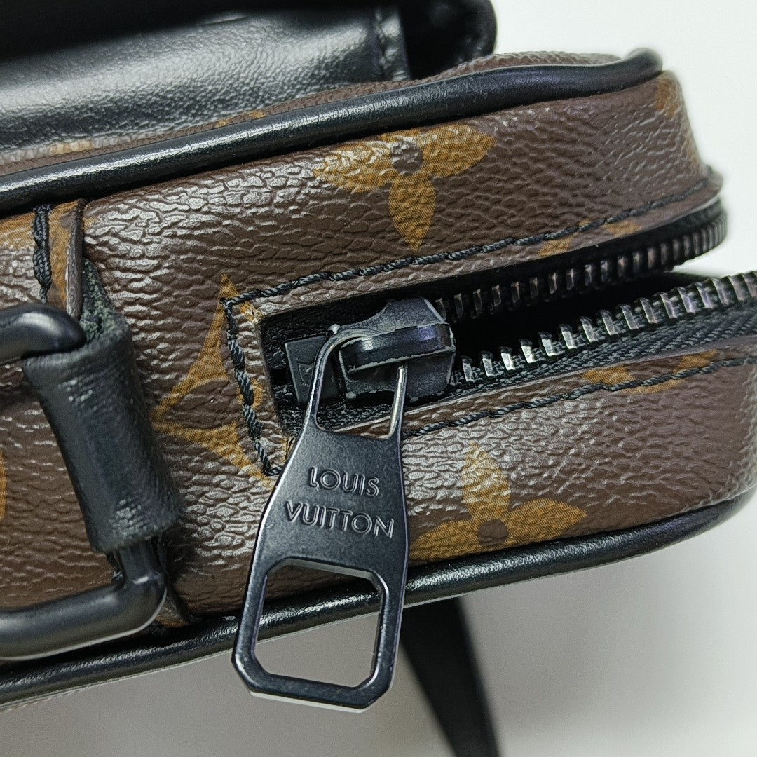 CHRISTOPHER Monogram Coated Canvas Brown