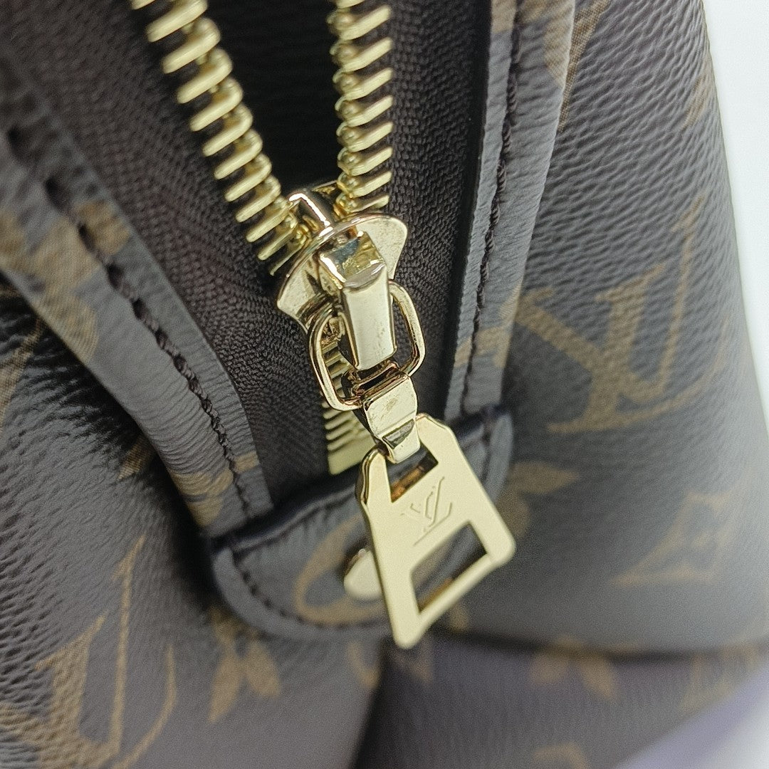 PALAIS PM Monogram Coated Canvas Brown
