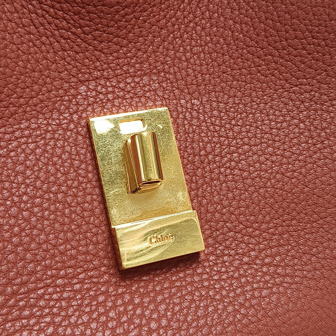 Drew Medium Calfskin Red