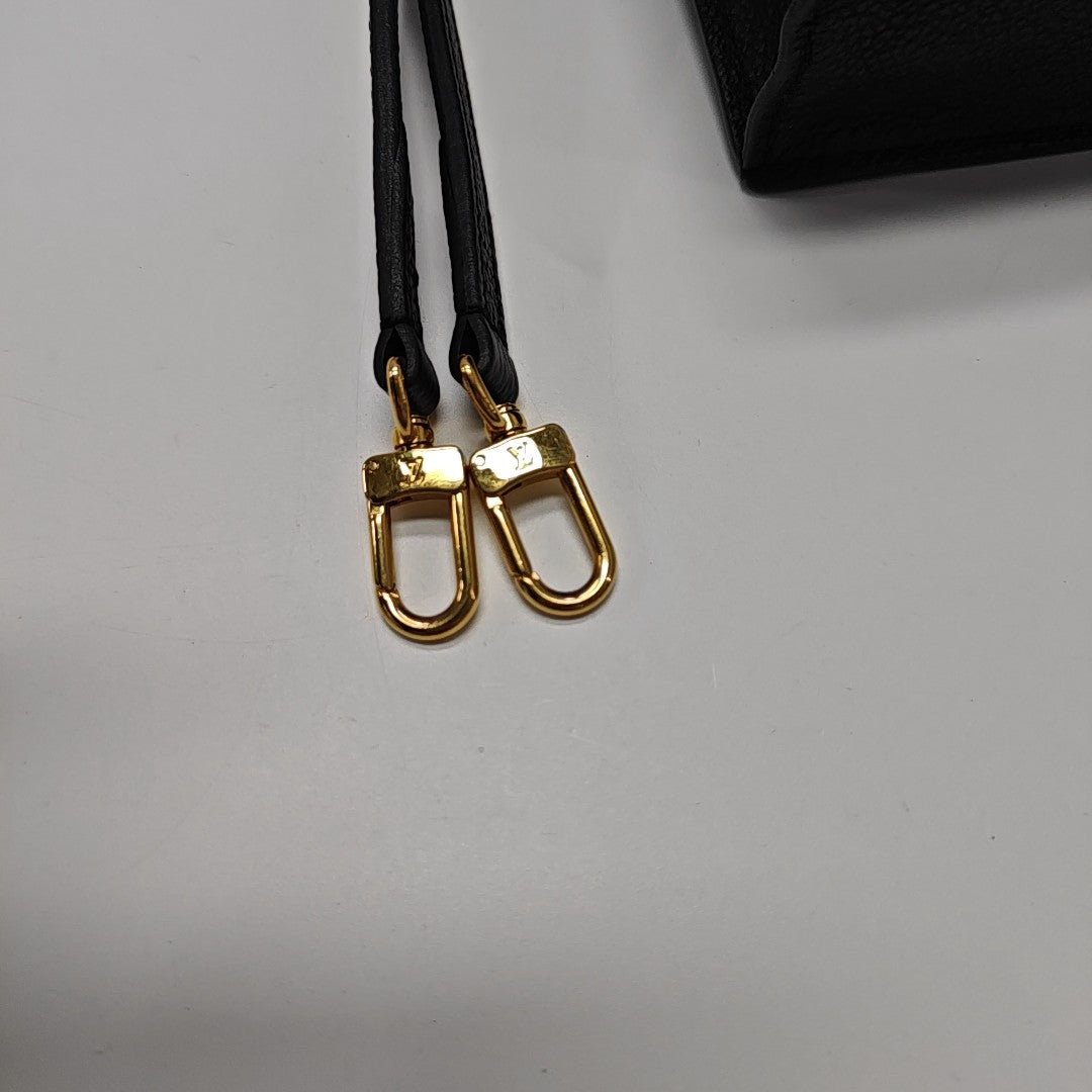 SAC PLAT Mini Monogram Calfskin Black
