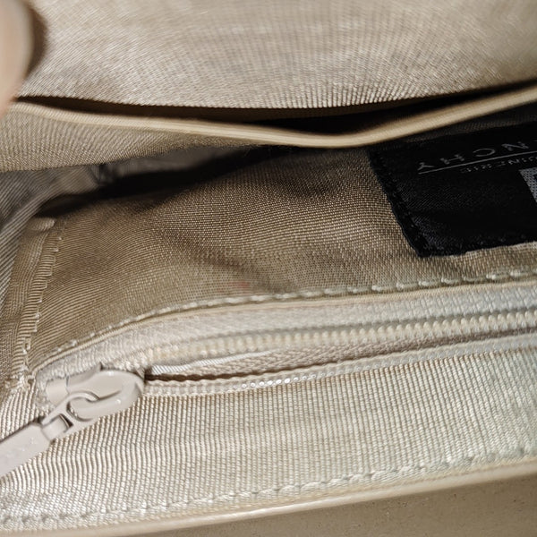 Leather Top Handle Bag Brown
